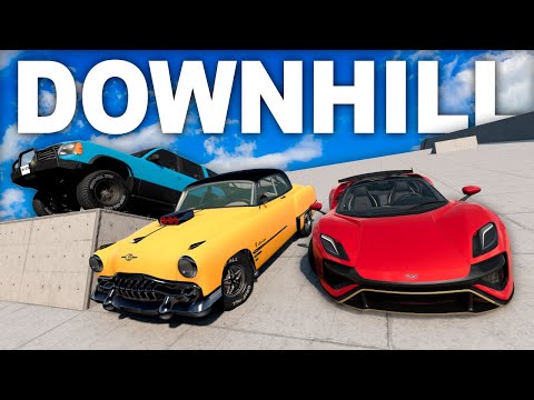 DOWNHILL CARNAGE! - BeamNG