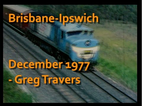 Australian Railways Queensland: Brisbane-Ipswich in December 1977. Dubbed sound over Cine film.