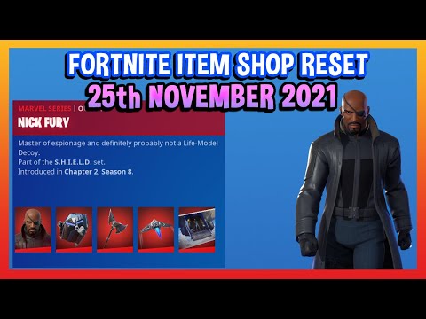 *NEW* NICK FURY BUNDLE! (Fortnite Item Shop Reset 25th November 2021)