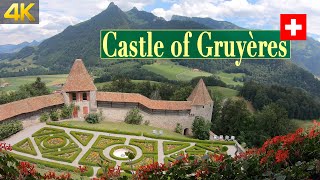 Walking through the Medieval Castle of Gruyères in Switzerland