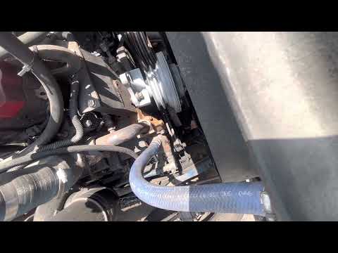 N14 Cummins air compressor and fan clutch install