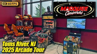 Marquee Cinemas Orchard 10, June 2025 arcade tour (Toms River NJ), new 4K full walkthrough