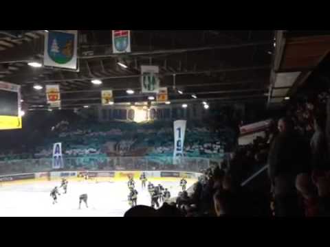 AMBRI FANS vs friborgo coreografia PLAYOFF!