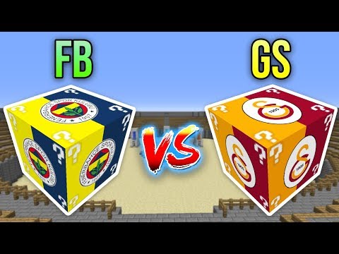 FENERBAHÇE VS GALATASARAY ŞANS BLOKLARI CHALLENGE - Minecraft
