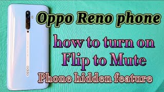 how to turn on flip to mute for Oppo Reno phone