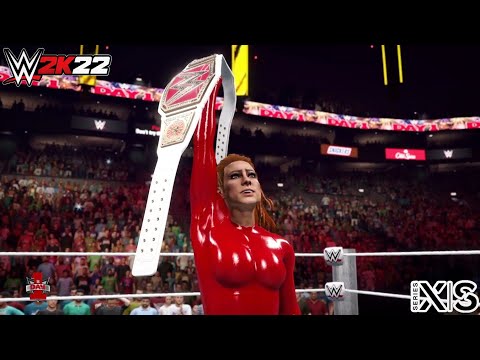 WWE 2K22 BECKY LYNCH VS LIV MORGAN DAY ONE FULL MATCH