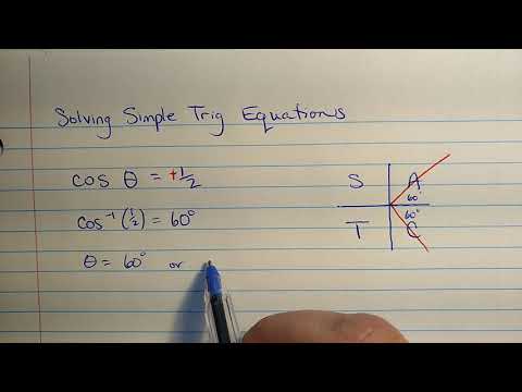 Solving simple trig equations