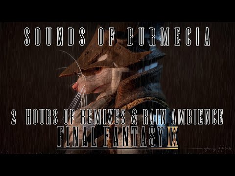 A Night In Burmecia - 2 Hours + Of Final Fantasy IX Music and Rain - Ambient Study/Work/Chill Mix