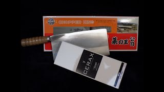 So what is this "Chopper King" Chinese Cleaver / Chef Knife? - Razor sharp w/ Suehiro Cerax 1000!!!