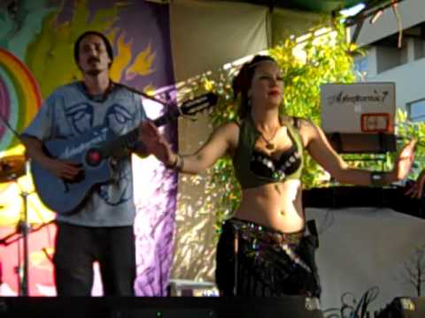 Misa & Alodiah belly dance with Audiopharmacy at Harmony festival pt2