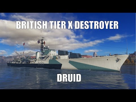 British Tier X Freemium Destroyer Druid - Gameplay
