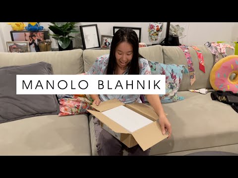 ✨Unboxing MANOLO Blahnik Hangisi heels | SATC movie heels