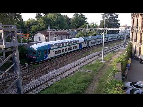 E464 080 XMPR+6 2 piani XMPR e Trenord - Monza 17/05/2016