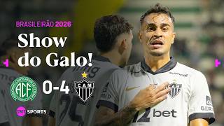GALO MARCA TRÊS GOLS EM 12 MINUTOS E ATROPELA A CHAPE! CHAPECOENSE 0X4 ATLÉTICO-MG