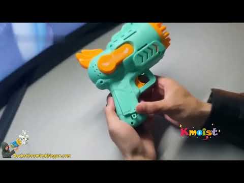 Angel Rocket Boom Bubble Gun Toy with LED Light