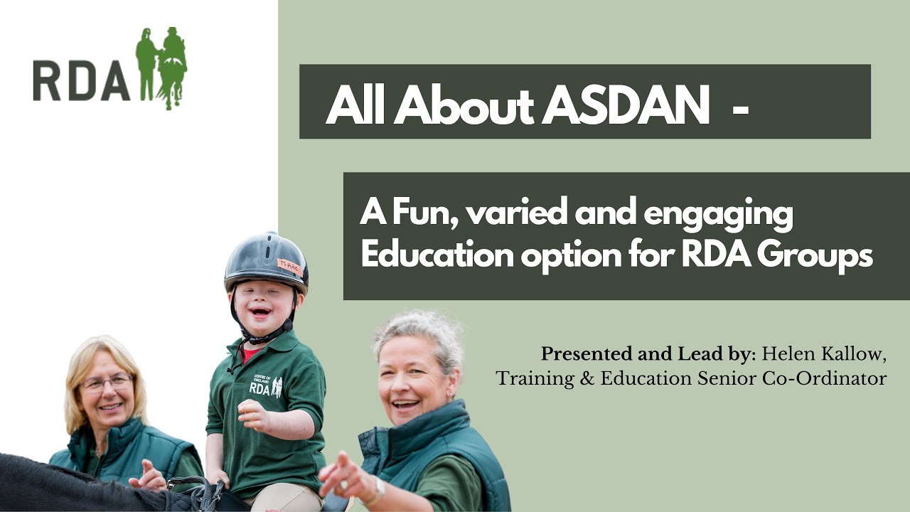 All About ASDAN - Fun, varied and engaging Education options for RDA Groups