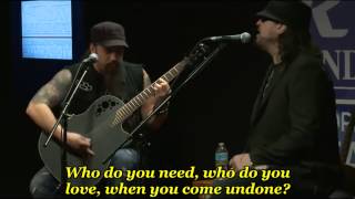 Adrenaline Mob - Come Undone - Cover Duran Duran ( acoustic ) - with lyrics