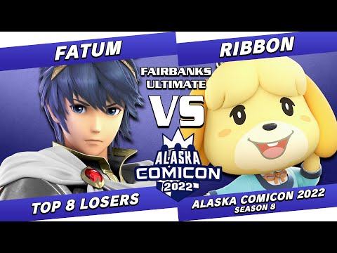 Alaska Comicon 2022: Fatum (Marth, DK, Fox) vs Ribbon (Isabelle) - SSBU Top 8 Losers