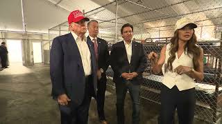 トランプ大統領とデサンティス知事による移民収容施設「アリゲーター・アルカトラズ」視察と新移民労働政策