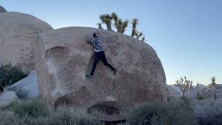Video thumbnail of Woody Problem, V4. Joshua Tree