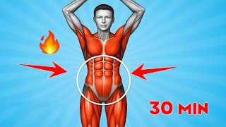 ➜ 30 Min Standing Abs Workout for Flat Belly & Small Waist | No Jumping, Low Impact, Knee Friendly