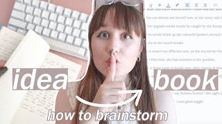 HOW TO COME UP WITH A *BOOK IDEA* EASY 💭 brainstorm + plan your next novel with these 4 steps