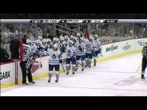 Clarke MacArthur Goal - Leafs 4 vs Pens 2 - Oct 13th 2010 (HD)