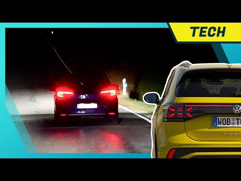 (Erstmals) IQ. Light im VW T-Cross 2024: Test der neuen Matrix-LED Scheinwerfer / Nachtfahrt