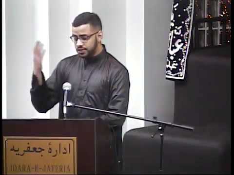 Majlis-e-Aza English Safar 1437-2015 At Idara-e-Jaferia MD USA 11-29-2015 Br. Husain Alnashed