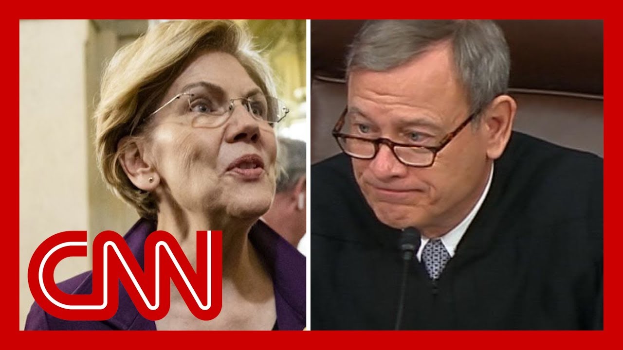 Sen. Warren's question takes aim at Chief Justice Roberts