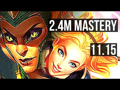CASSIOPEIA vs LUX (MID) | 2.4M mastery, 7 solo kills, 1200+ games | BR Master | v11.15
