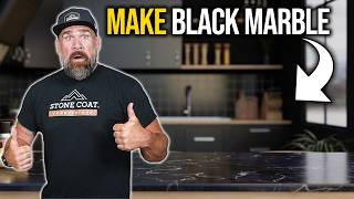 DIY Kitchen Design Idea - Black Marble Epoxy | LIVE Stone Coat Training