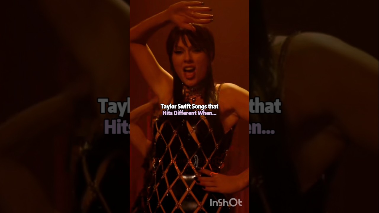 Taylor Swift songs that hit different when... (and why)#swiftie #musician #singer #song #fyp #shorts