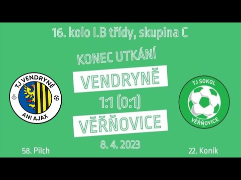 TJ Vendryně - TJ Sokol Věřňovice (1:1) - 08.04.2023 - sestřih