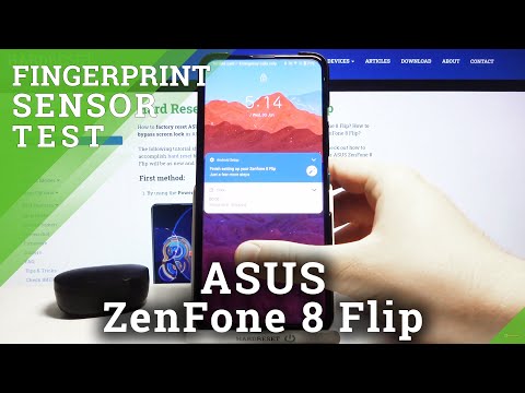 How Works Fingerprint Sensor in ASUS ZenFone 8 Flip with Installed Tempered Glass
