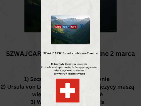 Szwajcarskie media publiczne 2 marca