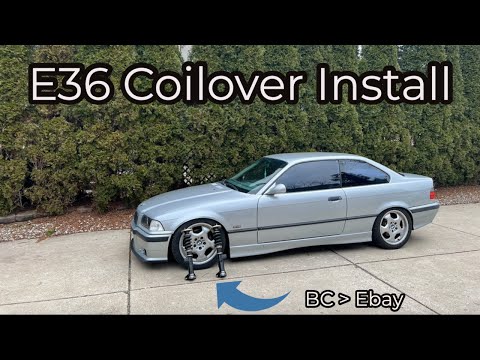 E36 328is Gets New Coilovers | Install and First Drive