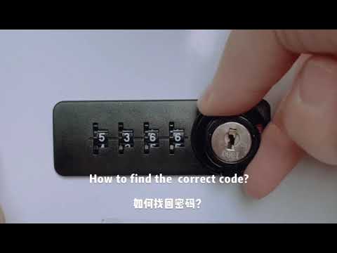 How to operate mechanical combination lock 9525?