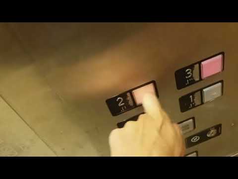 6349: EMR Modded 1950's or '60's OTIS Black Button Traction Elevators @ St. Joseph Hospital