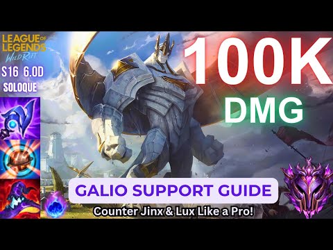 Wild Rift AP Galio Support Guide - How To Dominate - Build, Runes, Gameplay