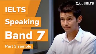 Band 7 | IELTS Speaking test sample – Part 3 (Mauricio)