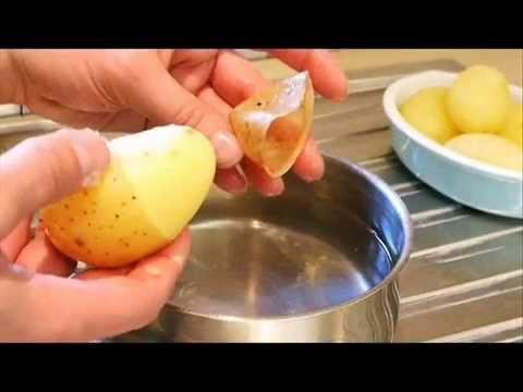 Super Quick Potato Peeling Life Hack