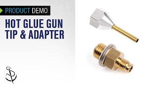 Demo of Hot Glue Gun Tip and Adapter for Surebonder HE-750 Glue Gun