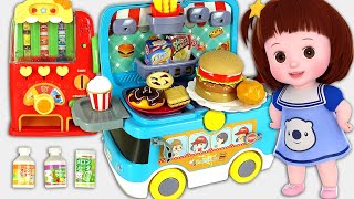 Baby Doli and hamburger fast food  shop car