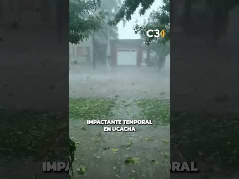 TEMPORAL DE PIEDRA Y VIENTO EN UCACHA ⛈⚠️  | Cadena 3 Argentina
