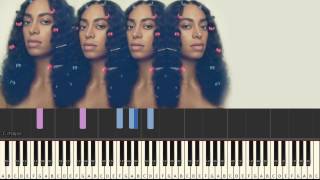 Solange- Where do we go (#reggiewatkins synthesia piano tutorial)