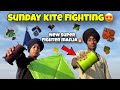 NEW SUPER FIGHTER MANJA SUNDAY KITE FIGHTING Lovey Vlogs