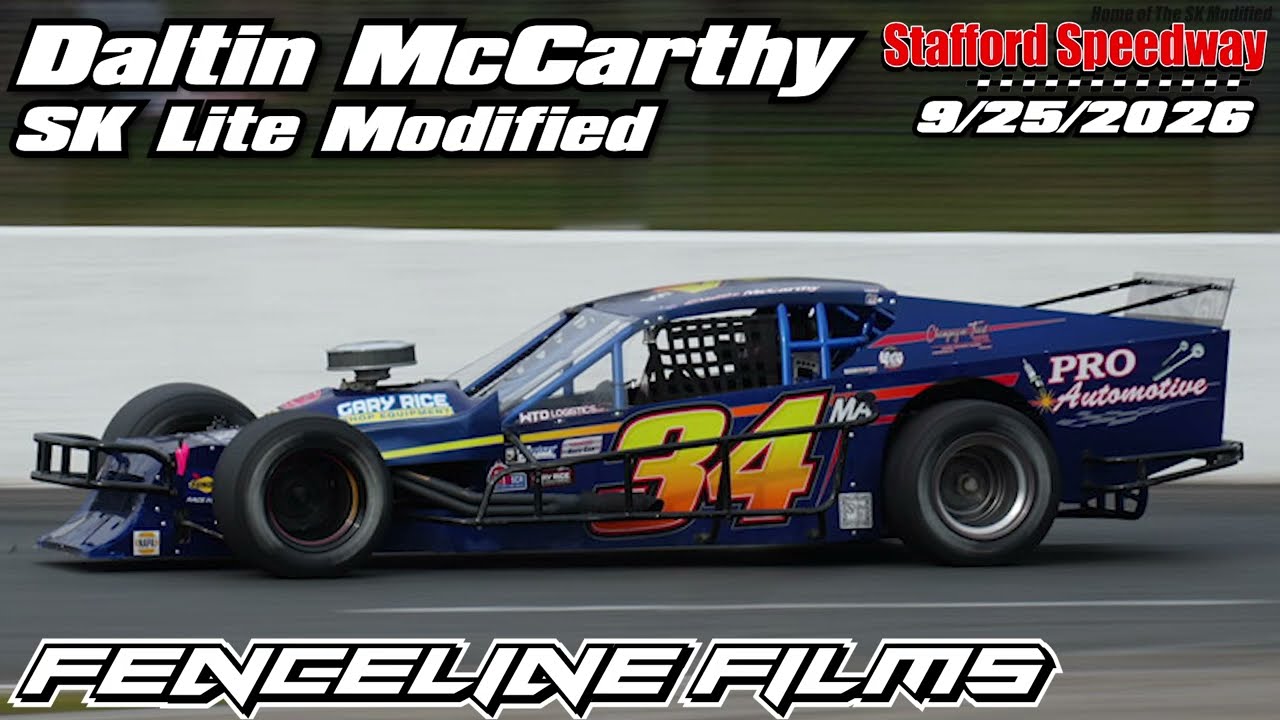 Daltin McCarthy SK Lite Stafford Speedway 9/25/2026