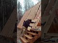 A Frame Cabin In 60 Seconds Cabin Aframe Alaskan Offgrid
