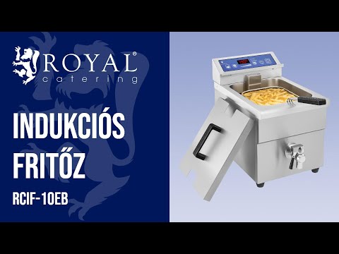 Videó - Indukciós fritőz – 1 x 10 literes - 60 - 190 °C 